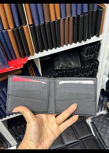 Siyah Armani Baskılı Erkek Cüzdanı - Görsel 2