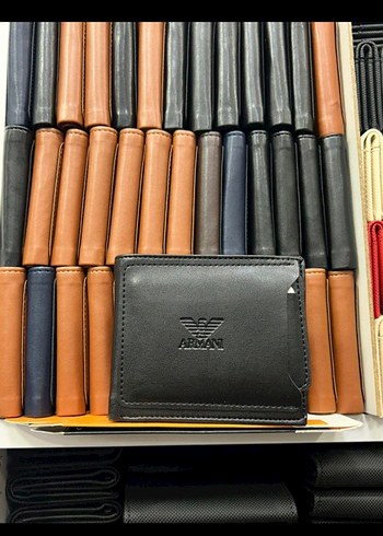Siyah Armani Baskılı Erkek Cüzdanı - Görsel 4