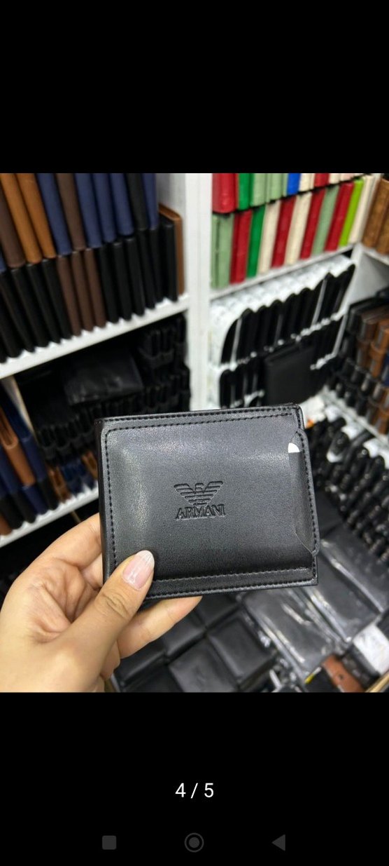 Siyah Armani Baskılı Erkek Cüzdanı - Görsel 5