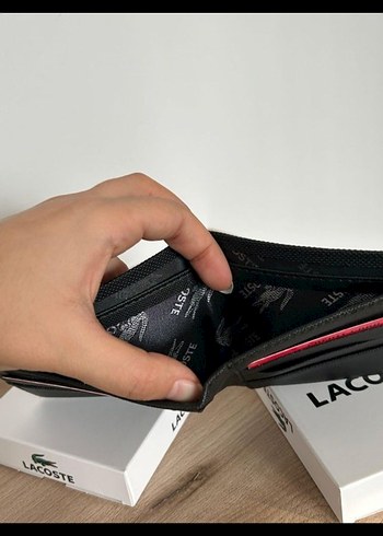 Lacoste Siyah Erkek Cüzdan - Görsel 2