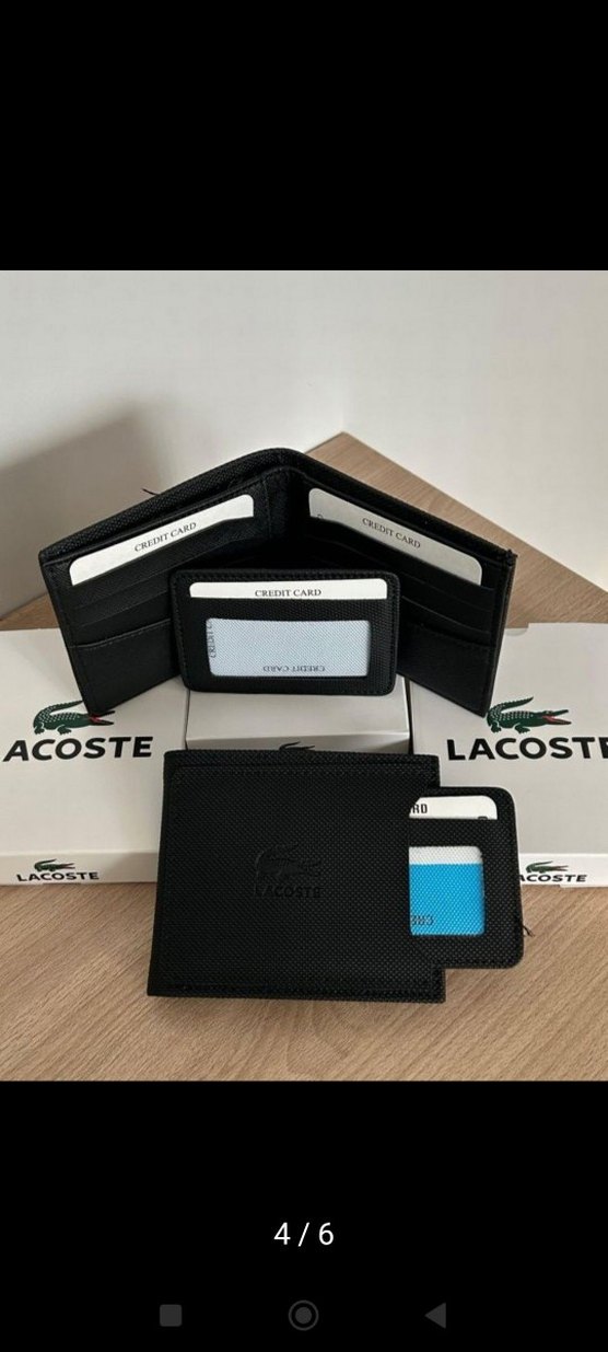 Lacoste Siyah Erkek Cüzdan - Görsel 5