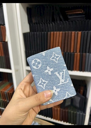 Parisian Desenli Erkek Cüzdanı - Mavi ve Gri - Görsel 3