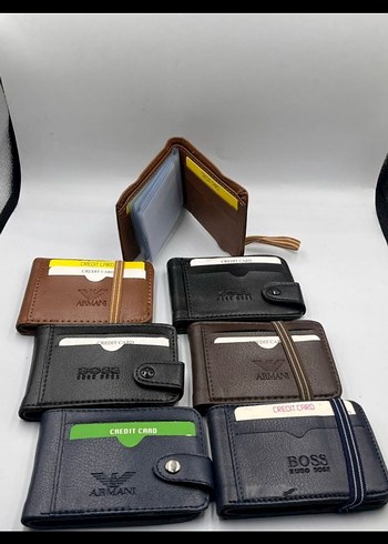 Deri Erkek Cüzdanı, Koyu Kahverengi - Görsel 2