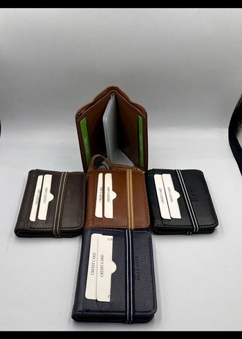 Deri Erkek Cüzdanı, Koyu Kahverengi - Görsel 3