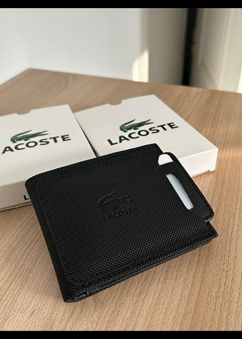 Lacoste Siyah Baskılı Erkek Cüzdan - Görsel 5