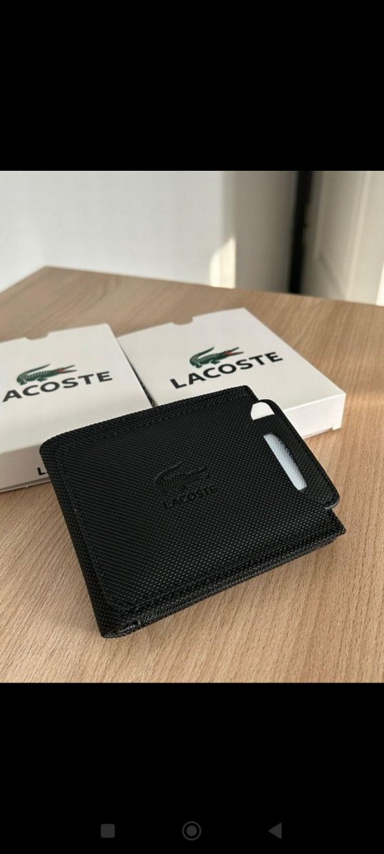 Lacoste Siyah Baskılı Erkek Cüzdan - Görsel 5