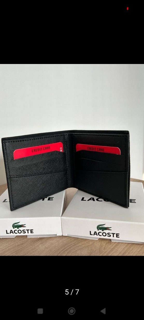Lacoste Siyah Baskılı Erkek Cüzdan - Görsel 3