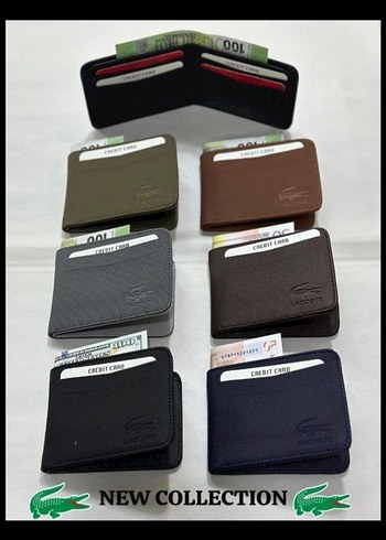 Lacoste Erkek Mavi Baskılı Cüzdan - Görsel 2