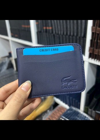 Lacoste Erkek Mavi Baskılı Cüzdan - Görsel 8