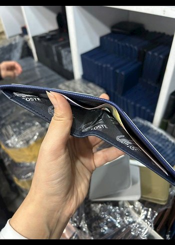 Lacoste Erkek Mavi Baskılı Cüzdan - Görsel 5