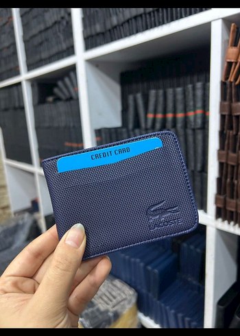Lacoste Erkek Mavi Baskılı Cüzdan - Görsel 9