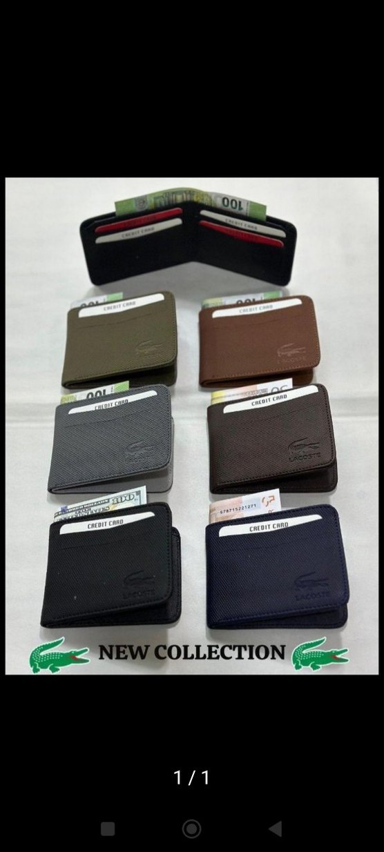 Lacoste Erkek Mavi Baskılı Cüzdan - Görsel 2