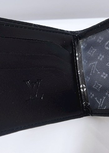 Louis Vuitton Siyah Desenli Erkek Cüzdanı - Görsel 4