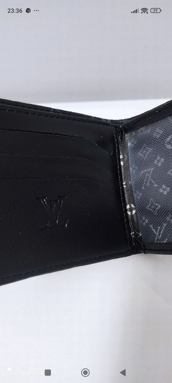 Louis Vuitton Siyah Desenli Erkek Cüzdanı - Görsel 4