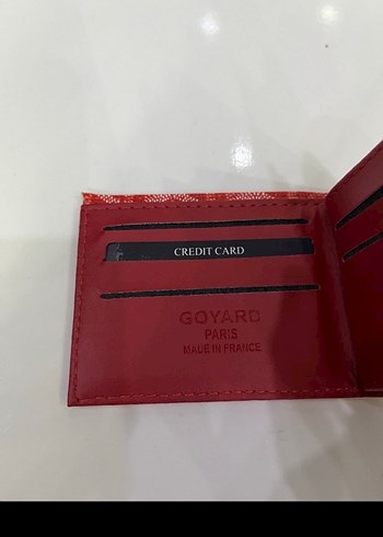 Kırmızı Baskılı Fermuarlı Erkek Kartlık - Görsel 3