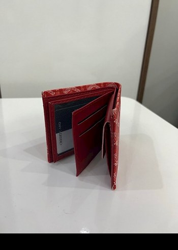 Kırmızı Baskılı Fermuarlı Erkek Kartlık - Görsel 2