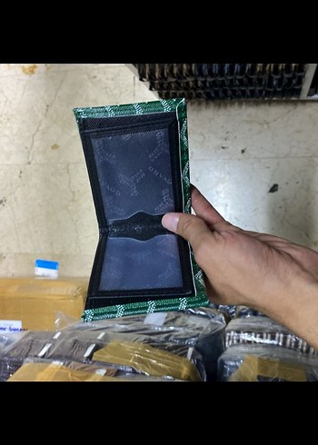 Kırmızı Baskılı Fermuarlı Erkek Kartlık - Görsel 7