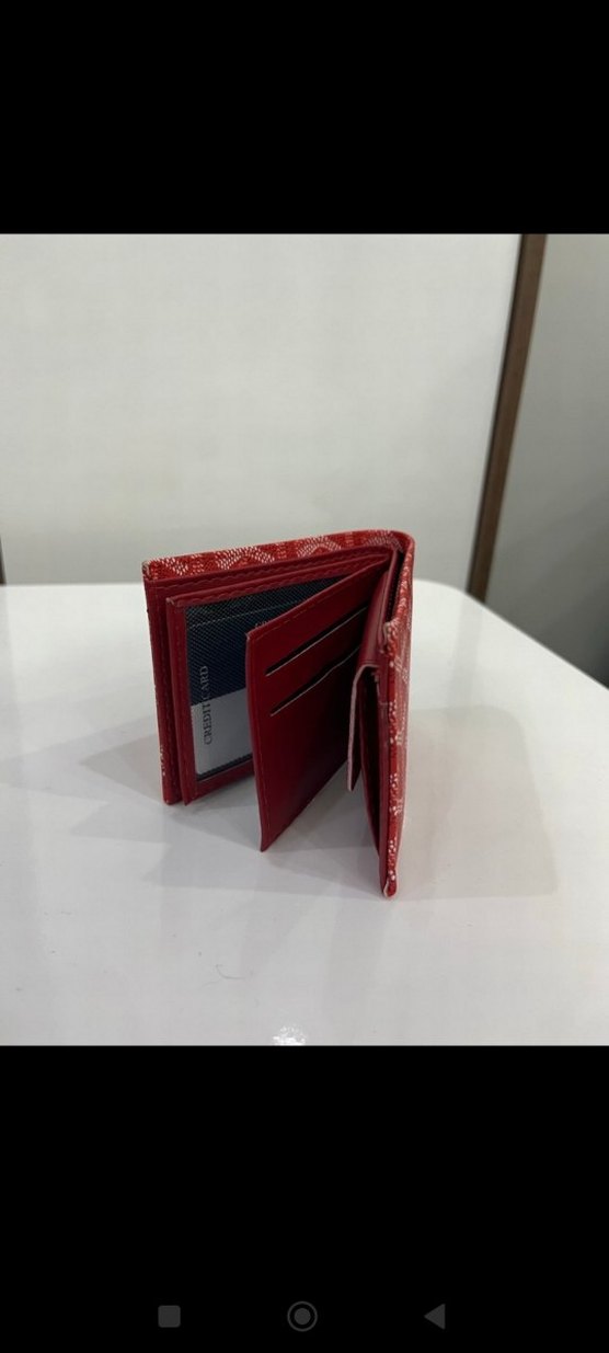 Kırmızı Baskılı Fermuarlı Erkek Kartlık - Görsel 2