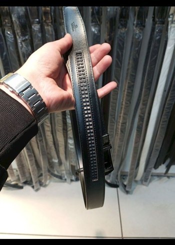 Siyah Erkek Deri Kemerler Sokak Stili - Görsel 2