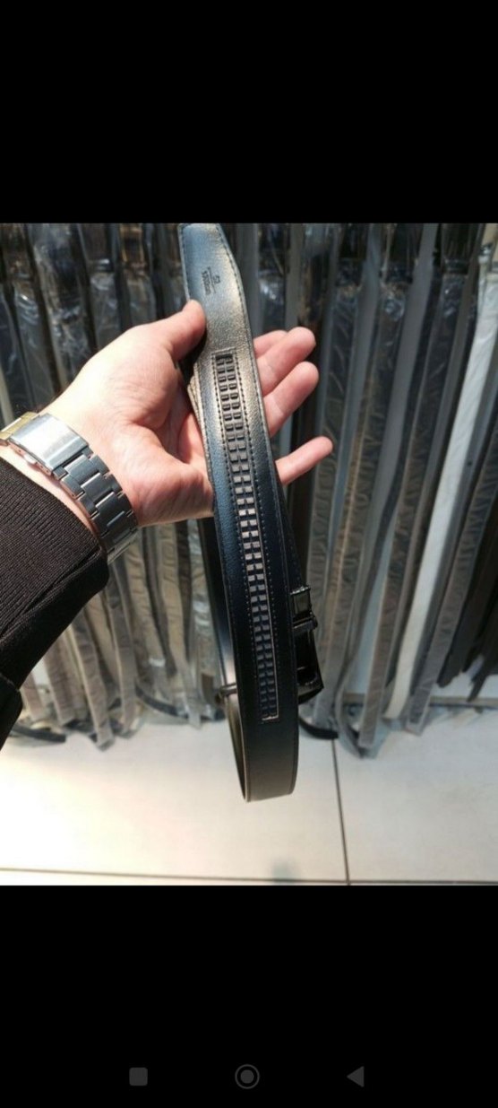 Siyah Erkek Deri Kemerler Sokak Stili - Görsel 2