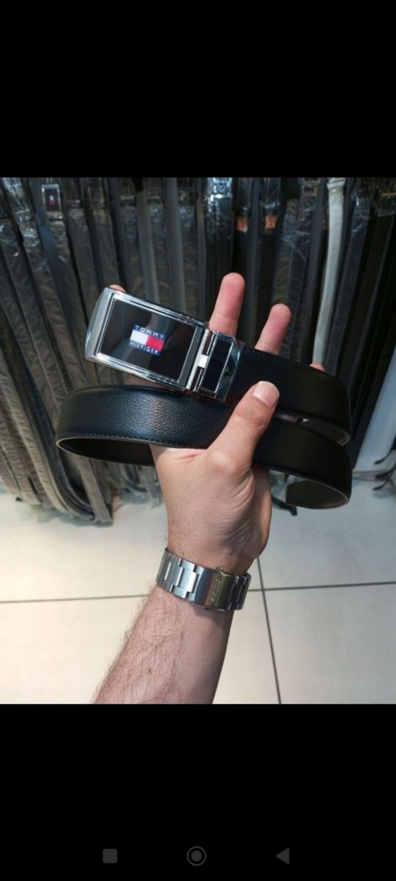 Siyah Erkek Deri Kemerler Sokak Stili - Görsel 3