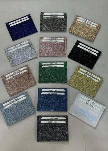 Kadın Çok Renkli Yılan Derisi Desenli Parlak Cüzdan - Görsel 2