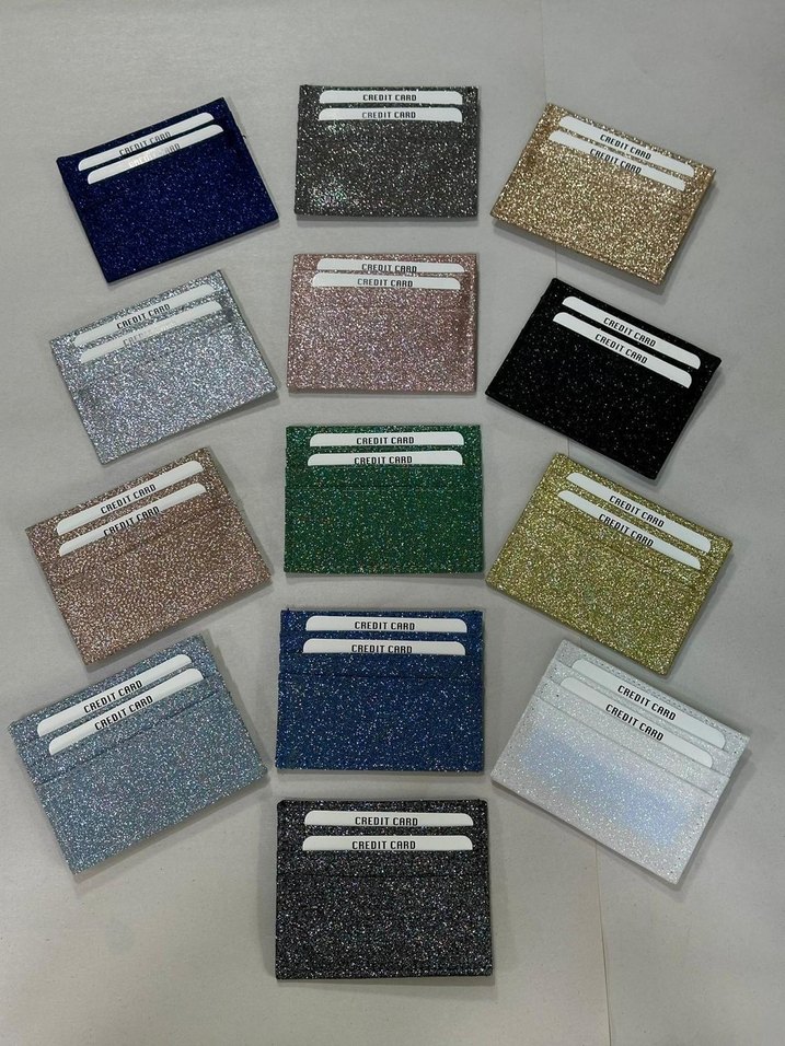 Kadın Çok Renkli Yılan Derisi Desenli Parlak Cüzdan - Görsel 2