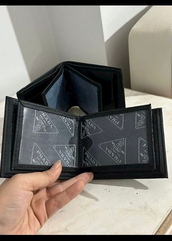 Erkek Siyah Baskılı Cüzdan - Marka Modeller - Görsel 3