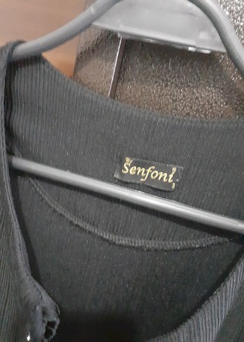 Siyah Uzun Kadın Yelek - Görsel 3