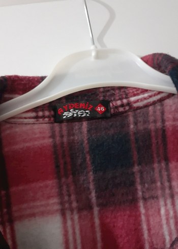 Bordo Ekose Düğmeli Uzun Kollu Kadın Gömlek - Görsel 4