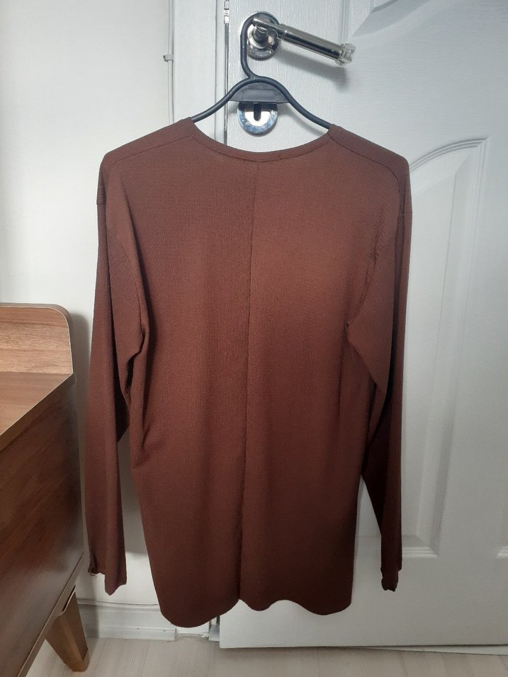 Kadın Kahverengi Uzun Kollu tunik - Görsel 3