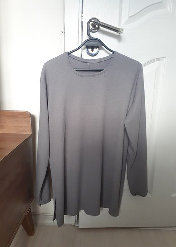 Gri Uzun Kollu  Tunik - Görsel 2