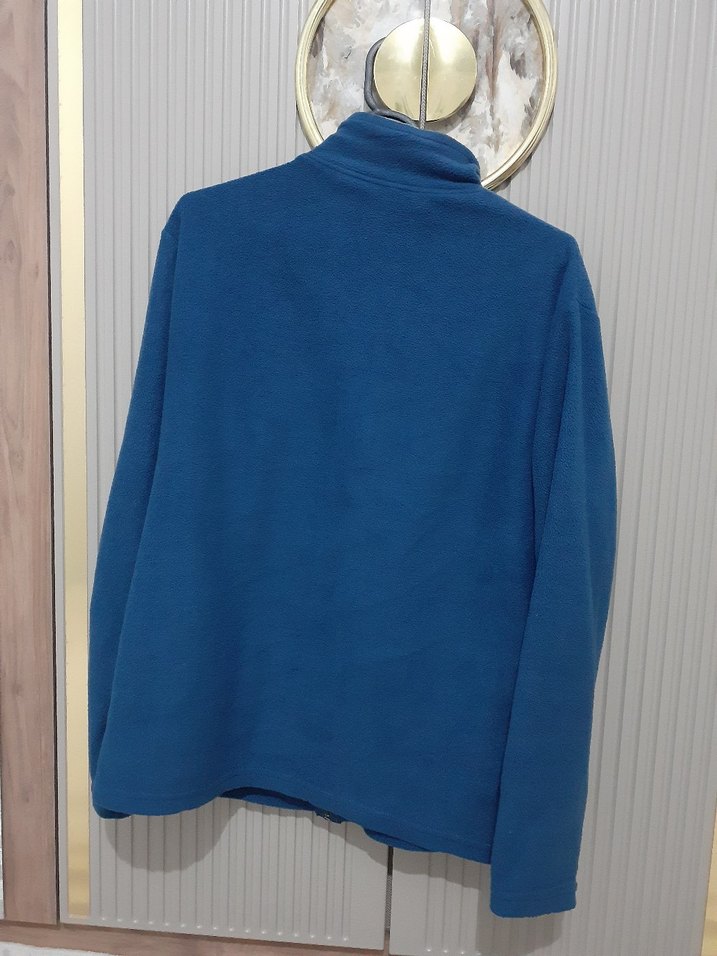 Erkek Mavi Fermuarlı Polar - Görsel 2