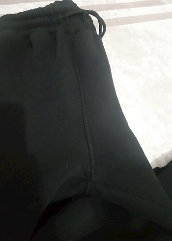 Siyah erkek Rahat Kesim Eşofman Altı - Görsel 3