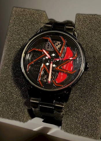 İçi DÖNEN Jant Çelik Araba Model Saat - Görsel 2