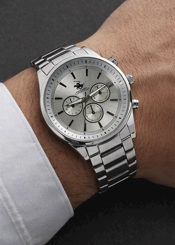 Gümüş Çelik Erkek Kol Saati - Görsel 2