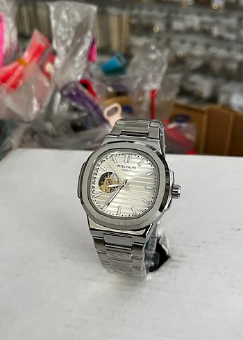 Patek Philippe Klasik OtomatikErkek Saati Gri - Görsel 4