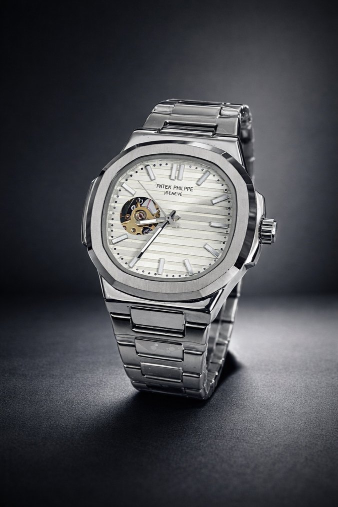 Patek Philippe Klasik OtomatikErkek  Saati Gri - Görsel 2