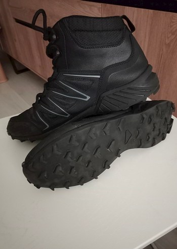 Siyah Erkek Biker Kauçuk Bot Velcro - Görsel 5