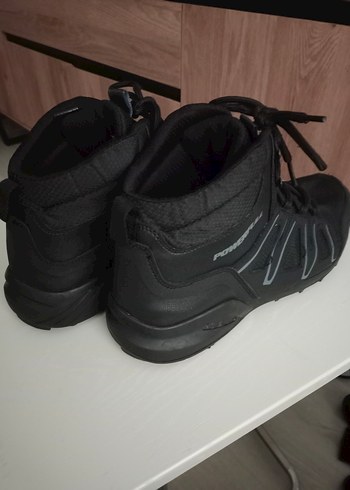 Siyah Erkek Biker Kauçuk Bot Velcro - Görsel 3