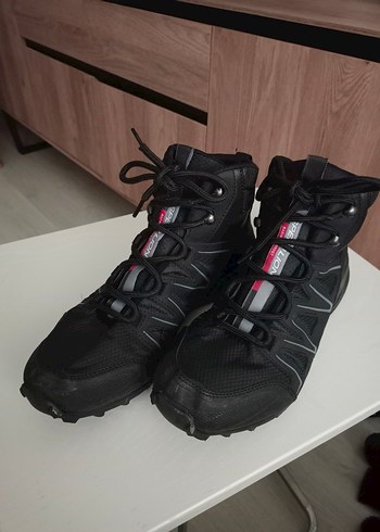 Siyah Erkek Biker Kauçuk Bot Velcro - Görsel 2