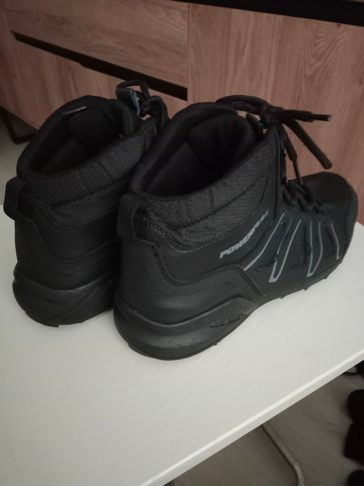 Siyah Erkek Biker Kauçuk Bot Velcro - Görsel 3