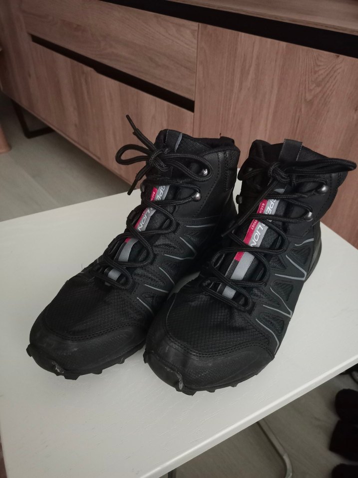 Siyah Erkek Biker Kauçuk Bot Velcro - Görsel 2