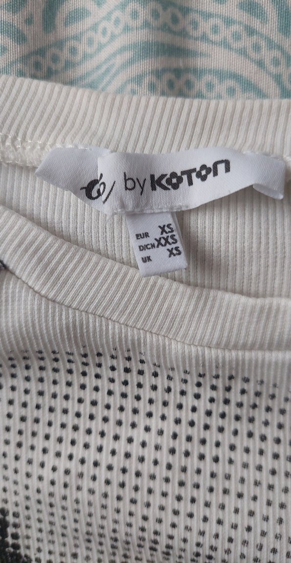 Vintage Baskılı Crop Uzun Kollu - Görsel 4