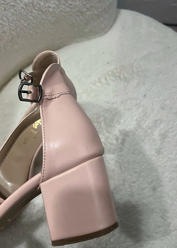 Pembe Kadın Topuklu Ayakkabı - Görsel 4