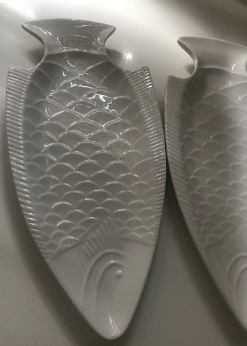 Krem Balık Şekilli Seramik Tabak - Görsel 3