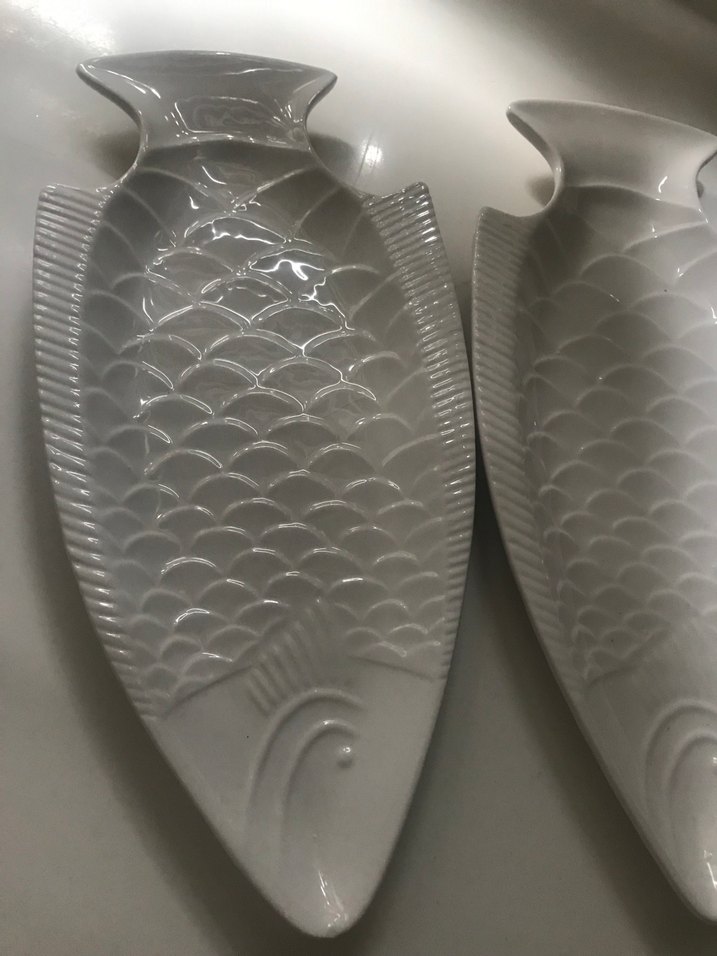 Krem Balık Şekilli Seramik Tabak - Görsel 3