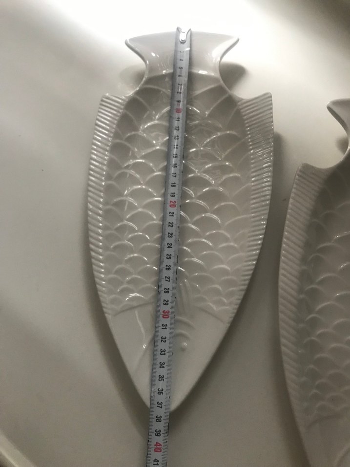 Krem Balık Şekilli Seramik Tabak - Görsel 2