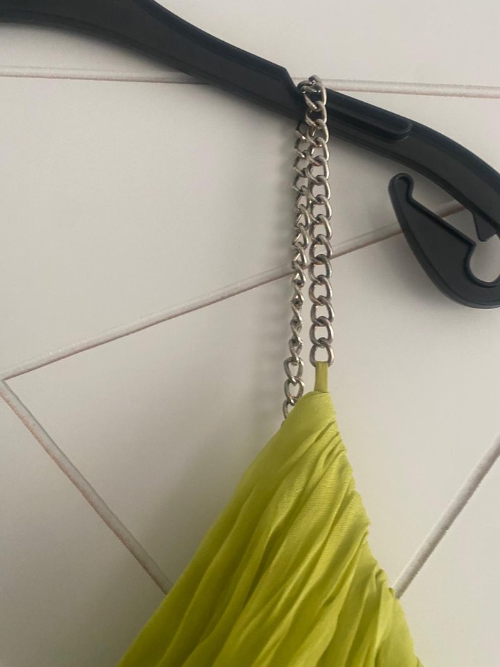 Sarı  Uzun Gece elbisesi - Görsel 4