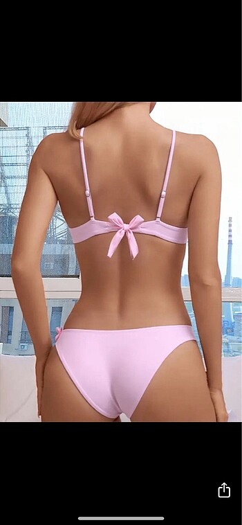 m Beden Pembe Bikini Takımı